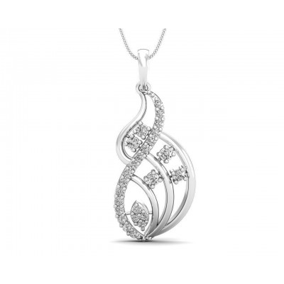 Deena Round Brilliant Cut Diamond Pendant